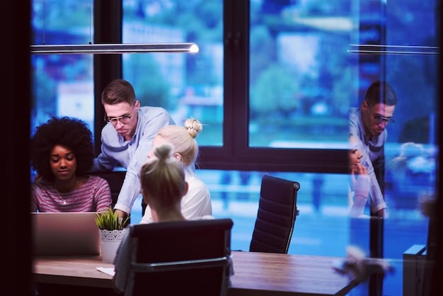 A dynamic image showcasing a diverse team collaborating in a modern, tech-enabled office space, highlighting the importance of innovation and adaptability in response to tax changes.