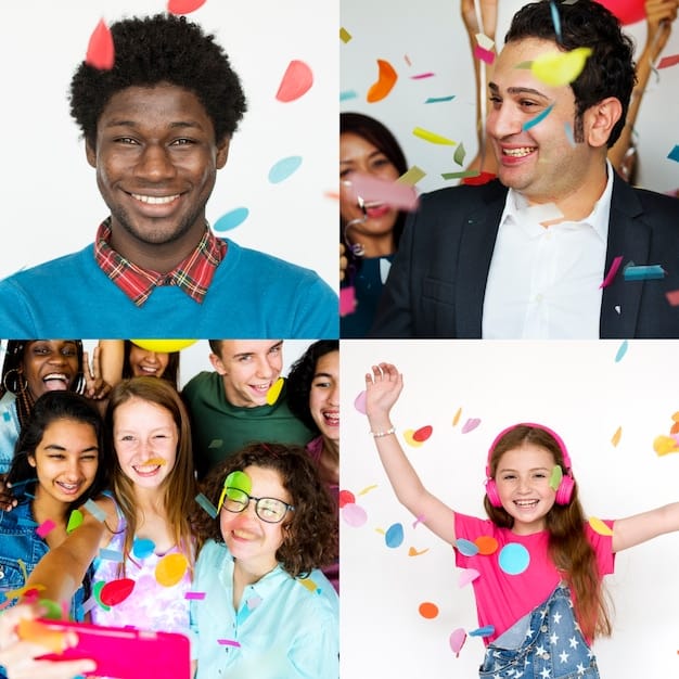 A diverse team celebrating a successful project completion, with confetti falling and smiles all around. The image conveys a sense of accomplishment, teamwork, and positive company culture.