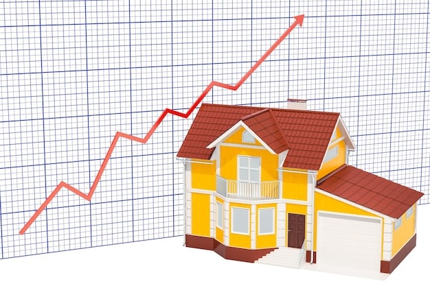 A graph showing the historical trends of 30-year fixed mortgage rates over the past five years, with a noticeable peak and subsequent decline towards the end of the chart.